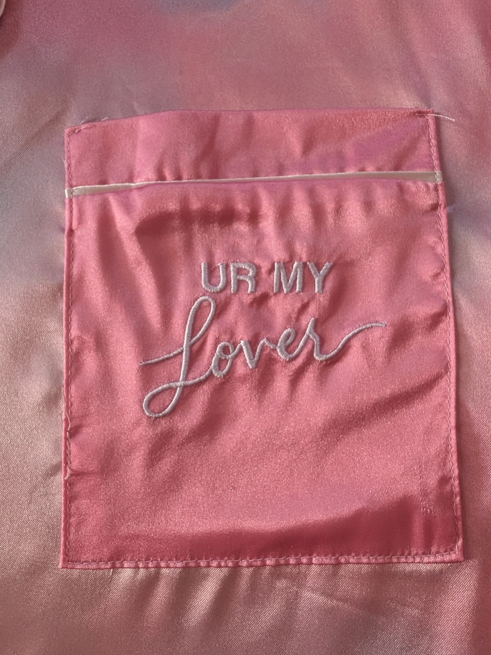 Taylor Swift Official Lover Tie Dye Satin Pajama Set Top Shorts Pink Blue 2XL - Picture 3 of 13